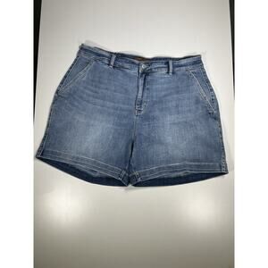 Judy Blue Shorts Women’s 3XL Stretch Cuffed Mid Rise Denim Boutique Blue